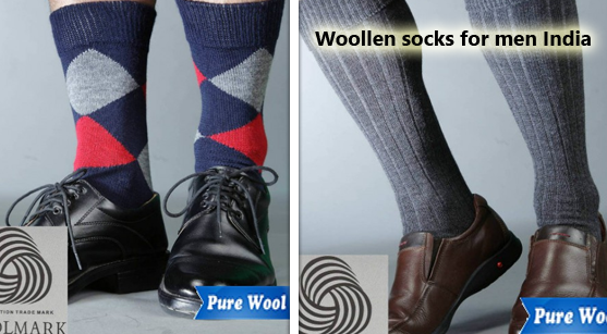 Woollen socks for men